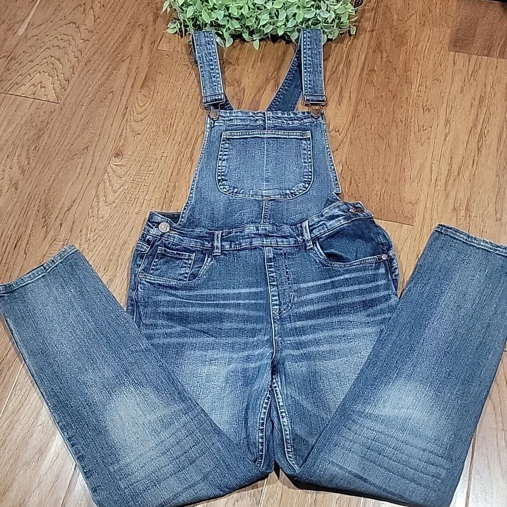 Dollhouse Stretchy Denim Overalls - Picture 6 of 15